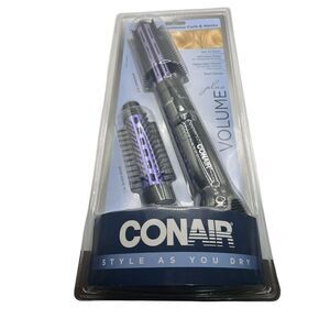 Conair 2-in-1 Hot Air Styler Curling Wand Dual Voltage Multicolor